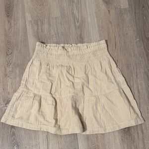GAP NWT Beige Tiered Casual Skirt